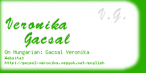 veronika gacsal business card